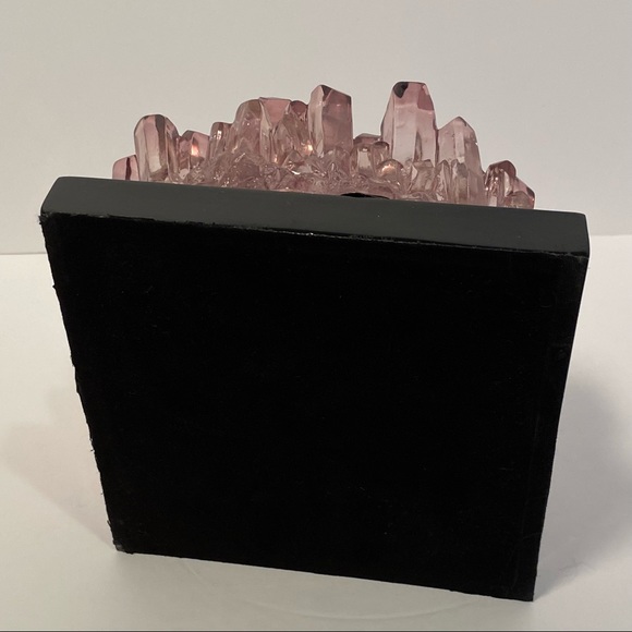 Faux Crystal Cluster Epoxy Large Display Decor Purple Clear Resin Geode amethyst - Picture 5 of 5